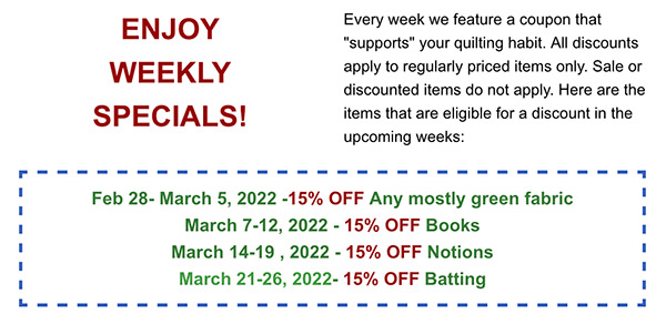 March Coupons